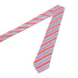 Cravate jacquard en soie Rayures rouge / 7 cm 3