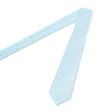 Cravate jacquard en soie Bleu clair / 7 cm 3