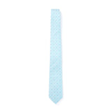 Cravate jacquard en soie Bleu dur / 7 cm 2