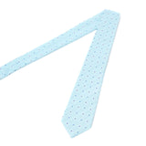 Cravate jacquard en soie Bleu dur / 7 cm 3