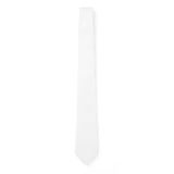 Cravate unie Blanc natté / 7 cm 3