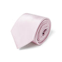 Cravate satin en soie Rose / 7.5 cm 1