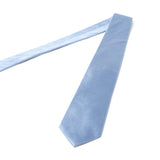 Cravate satin en soie Bleu clair / 7.5 cm 3