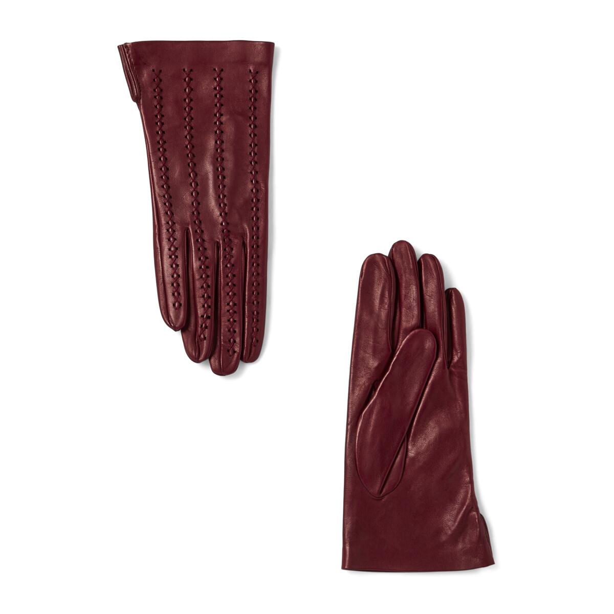 Gants en cuir à lacets Rouille / L/XL 2