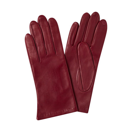 Gants tactiles en cuir - rouge 1