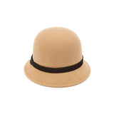 Chapeau en Laine Cloche Feutre Camel