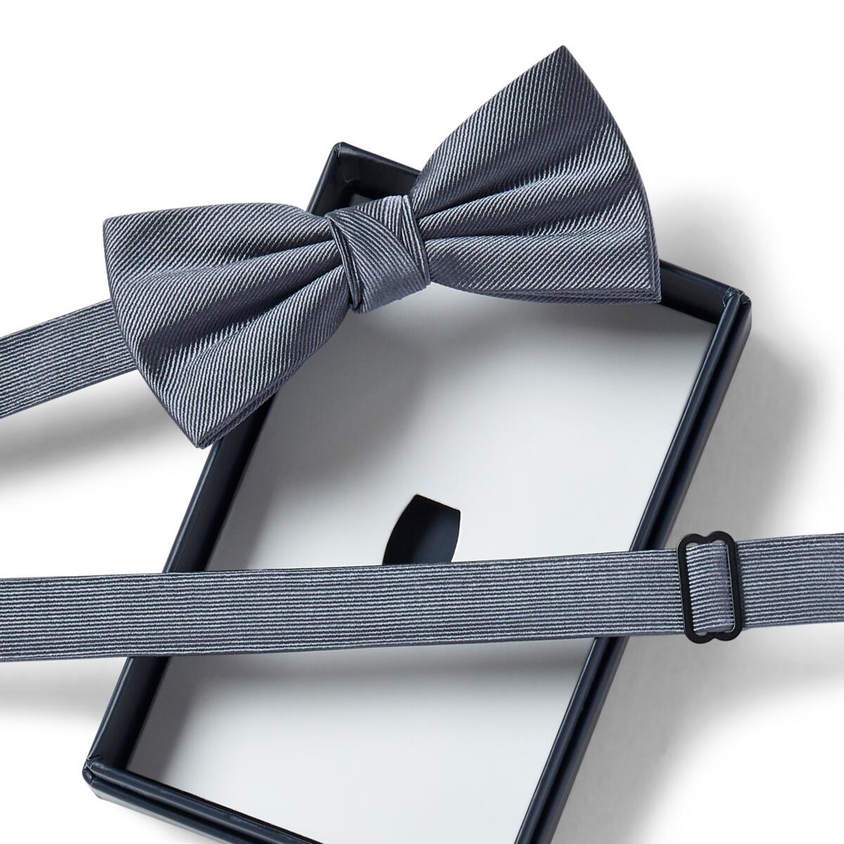 Nœud papillon twill Gris 2