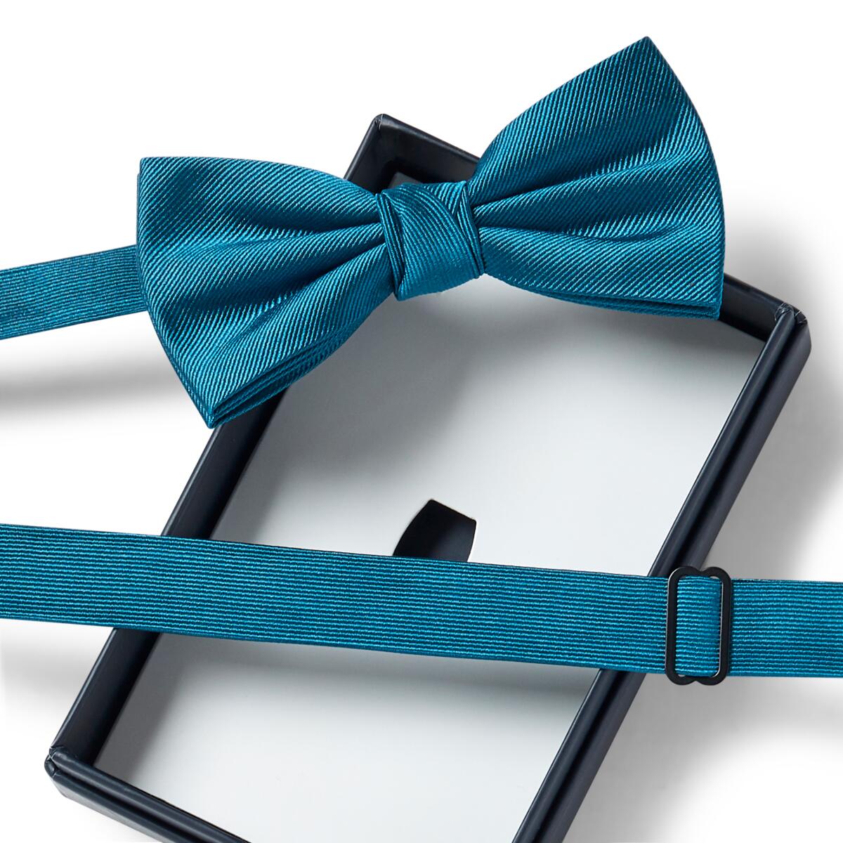 Nœud papillon twill Bleu canard 2