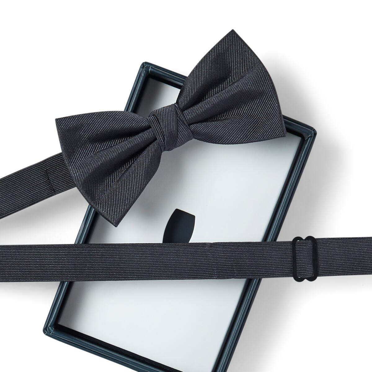 Nœud papillon twill Gris foncé 2