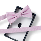 Nœud papillon denim Rose 2