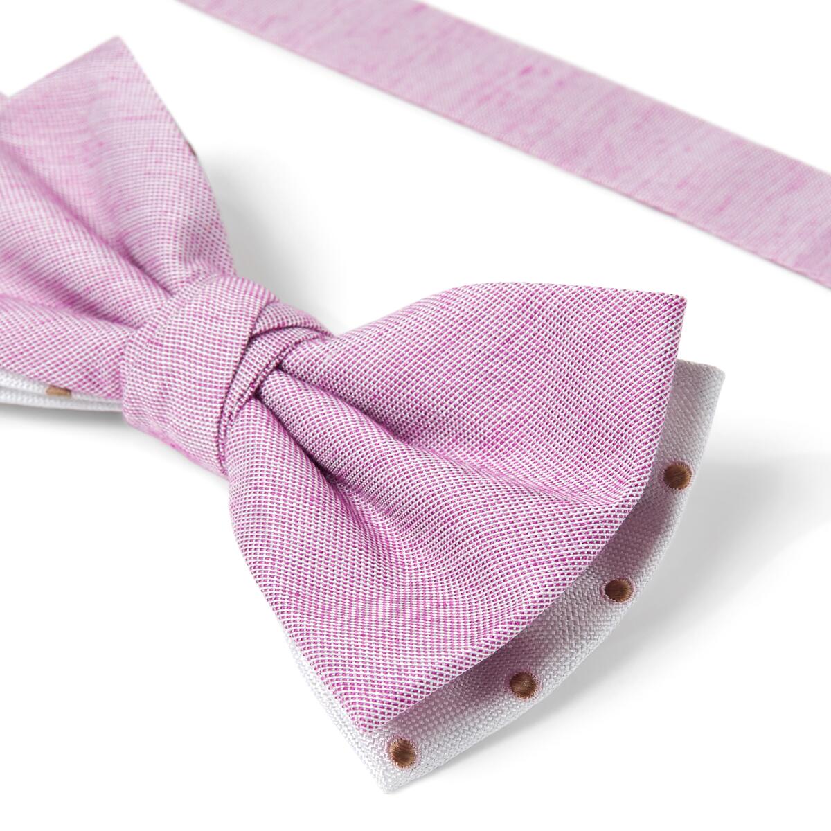 Nœud papillon denim Rose 3