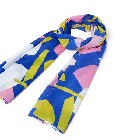 Etole formes abstraites - bleu jaune rose 2