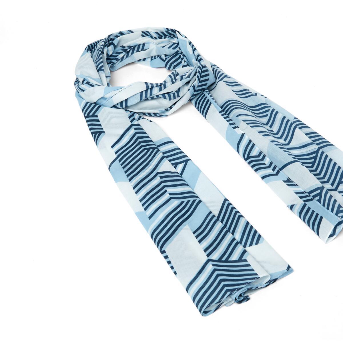 Etole à motif Bleu et bleu marine 2