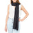 Grand pashmina femme en soie et laine - 70 x 180cm