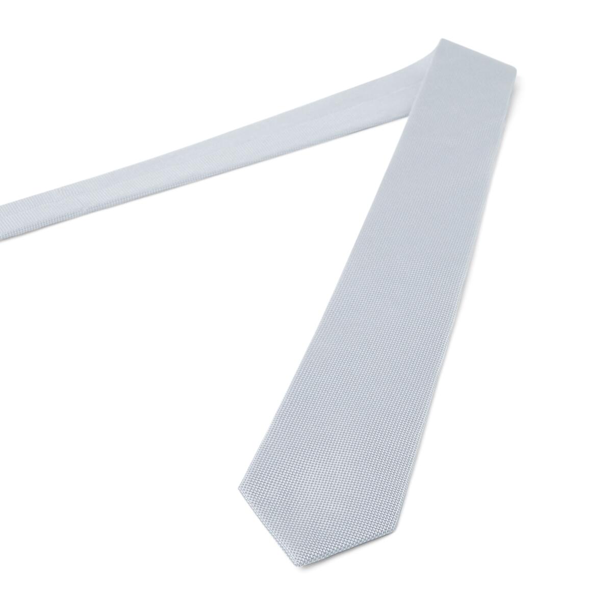 Cravate unie Gris natté / 7,5 cm 3