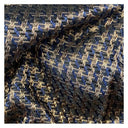 Cravate soie à motif Marine pied de poule 1