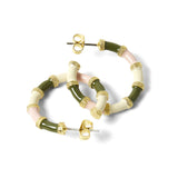 Boucles d'Oreilles Créoles Email Coloré