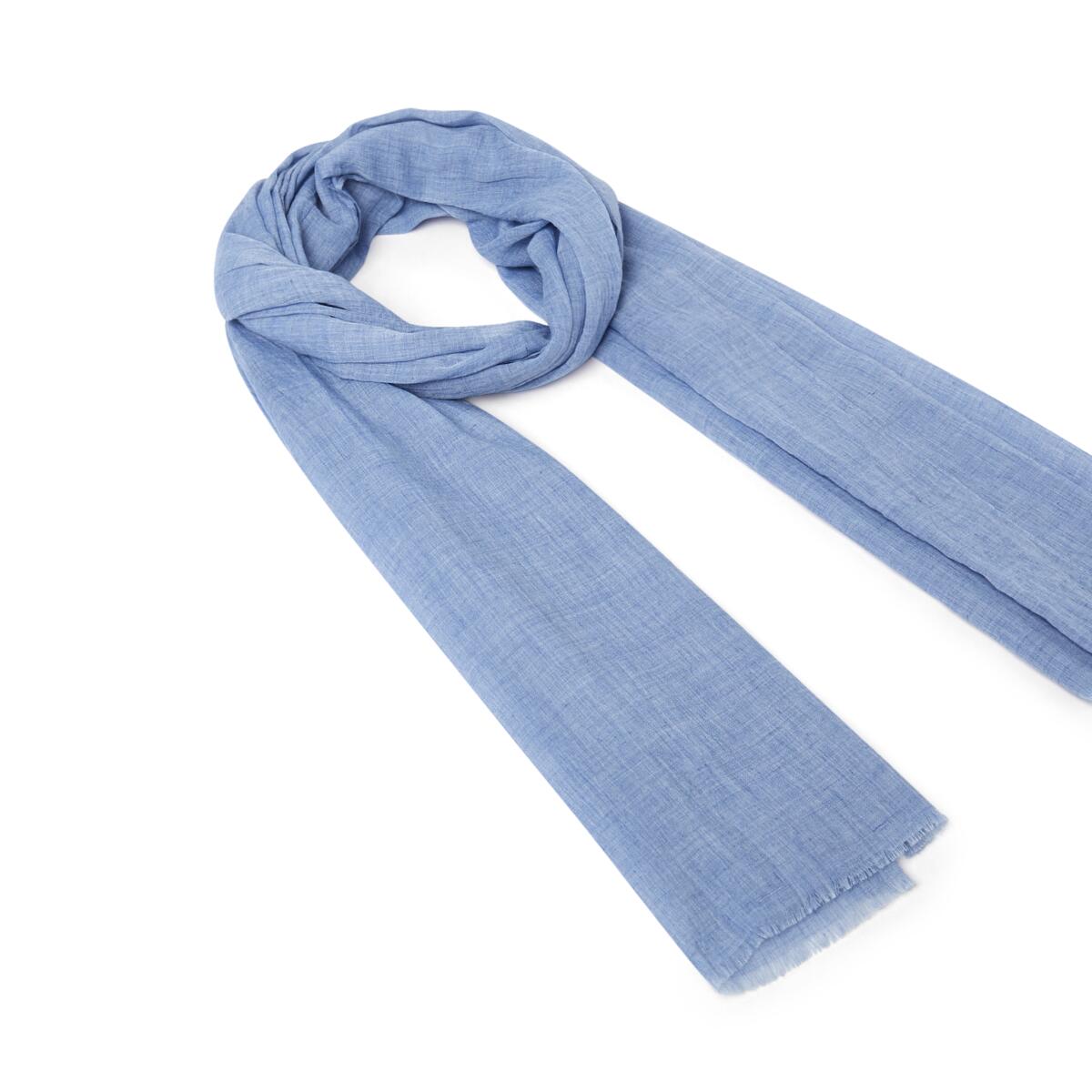 Chèche uni Bleu gris 2