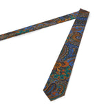 Cravate twill en soie Or Paisley / 6 cm 3