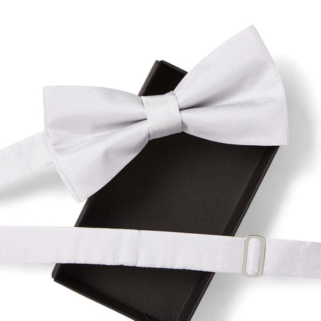 Noeud papillon twill gris clair
