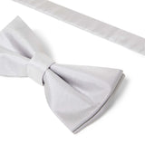 Noeud papillon twill gris clair