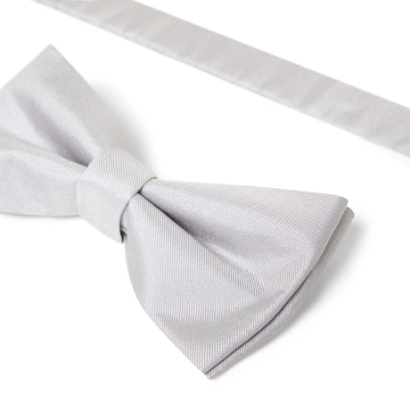 Noeud papillon twill gris clair