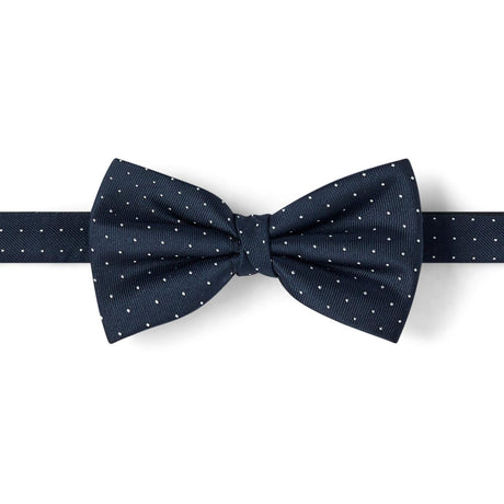 Nœud papillon à motif Bleu marine à pois 1
