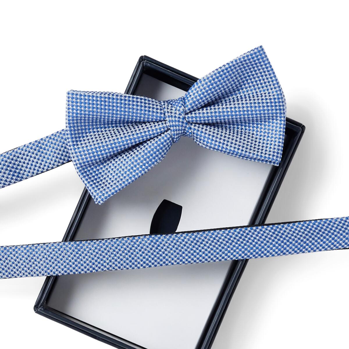 Nœud papillon Oxford bleu 2