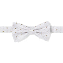 Nœud papillon à motif Blanc à pois 1