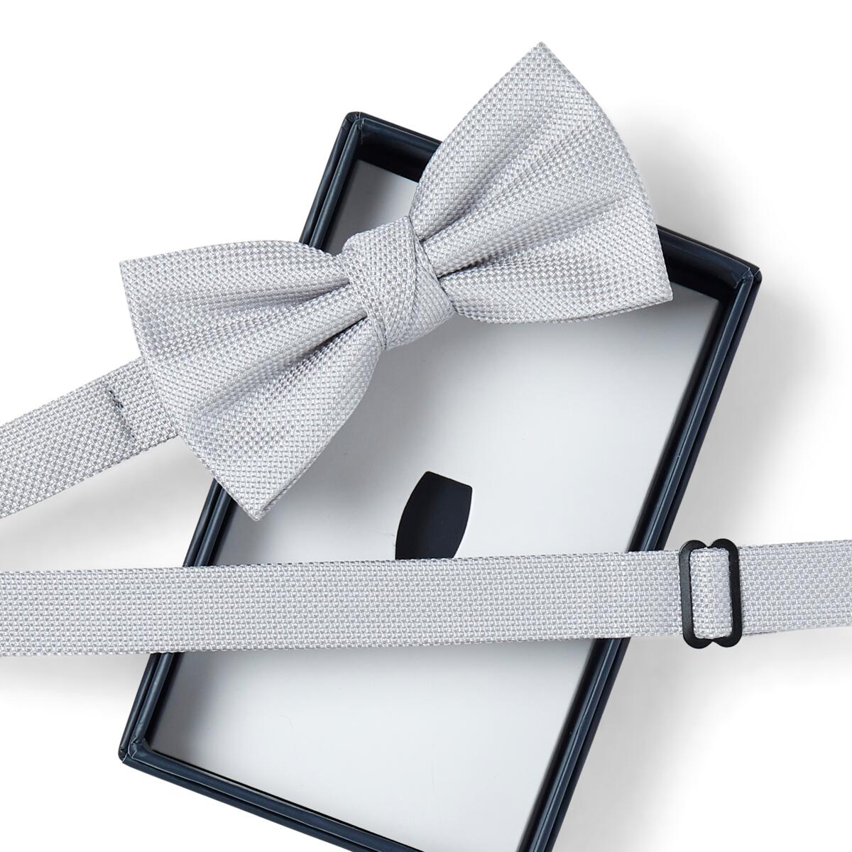 Nœud papillon à motif Gris losanges 2