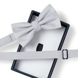 Nœud papillon à motif Gris losanges 2