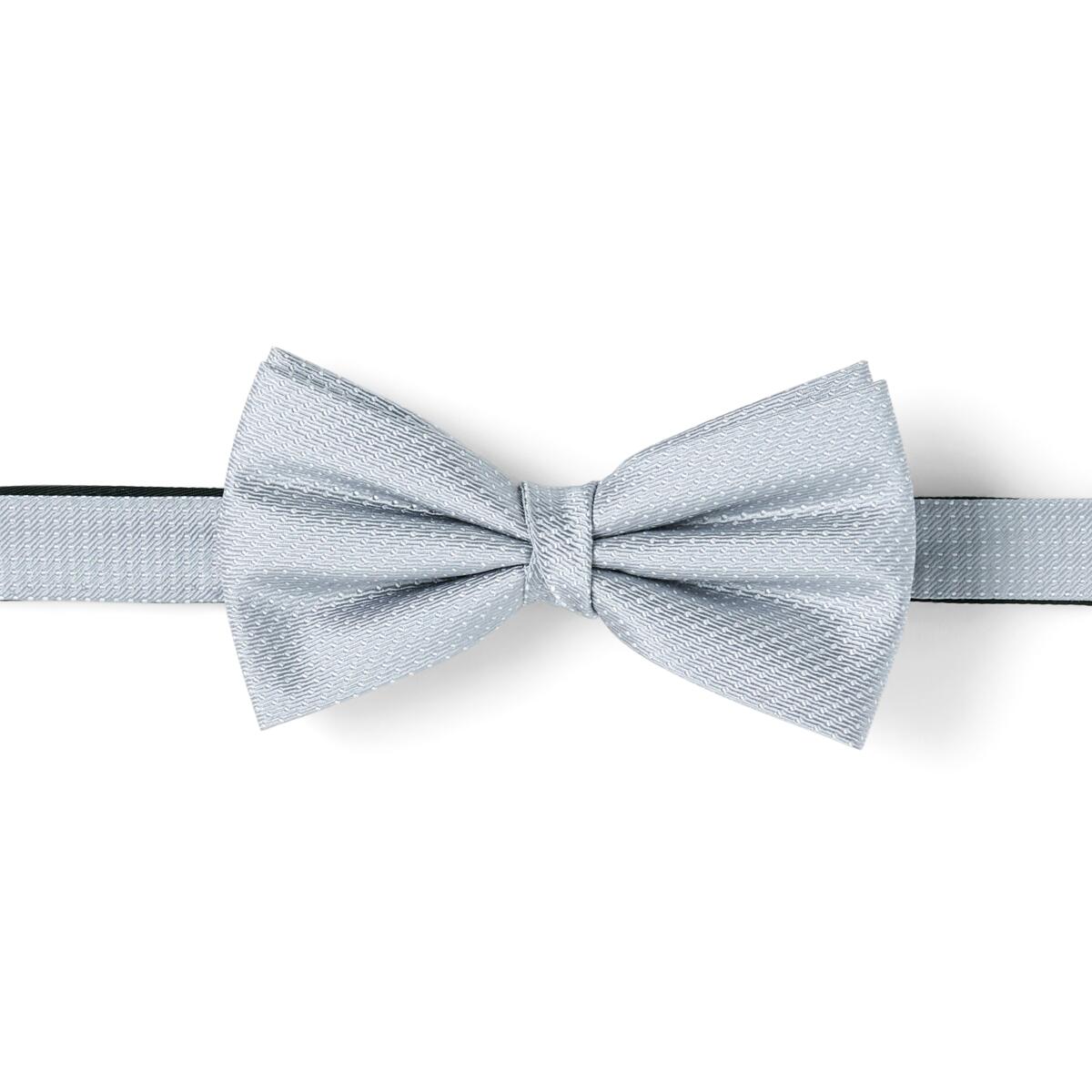 Nœud papillon à motif Gris rayures 1