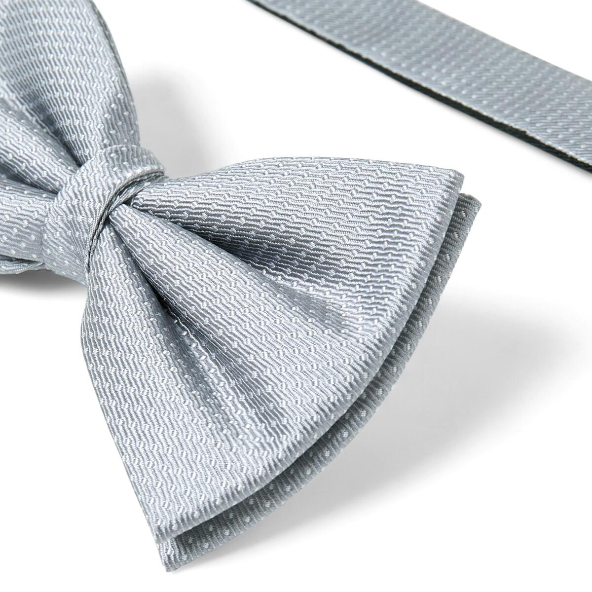 Nœud papillon à motif Gris rayures 3