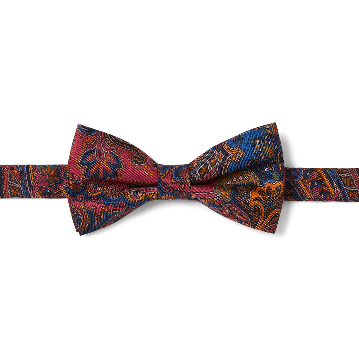 Nœud papillon à motif Bordeaux paisley 1