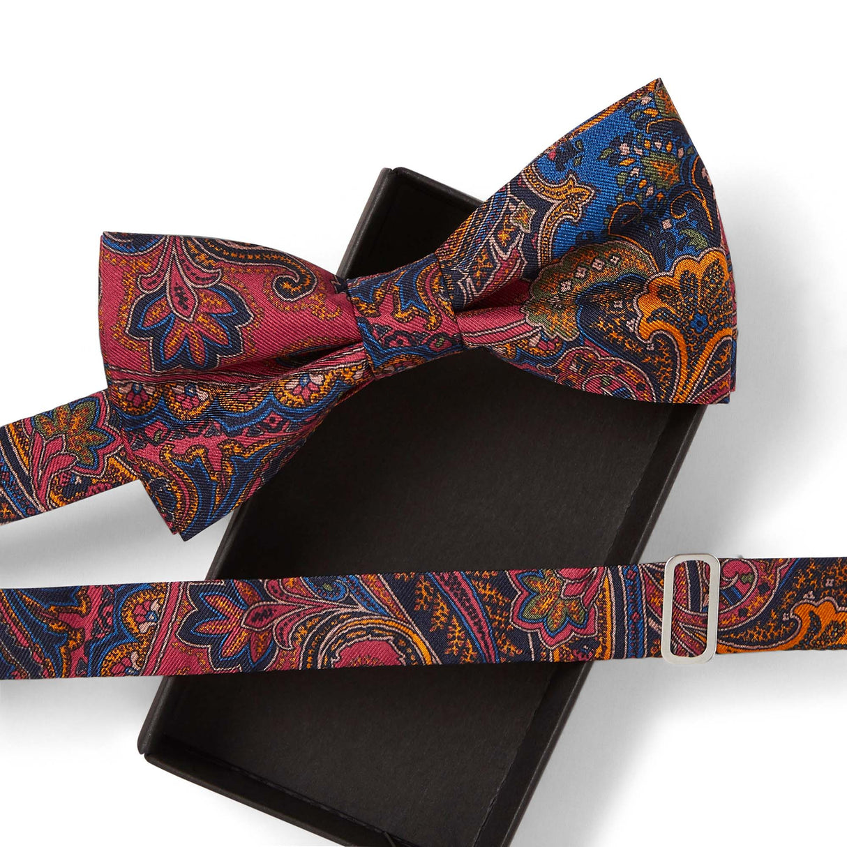 Noeud papillon Paisley bordeaux