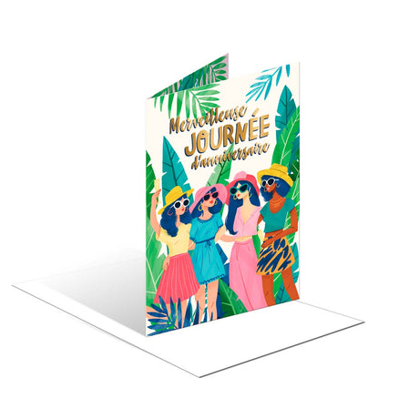 Tarjeta de cumpleaños musical "Maravilloso día de cumpleaños"