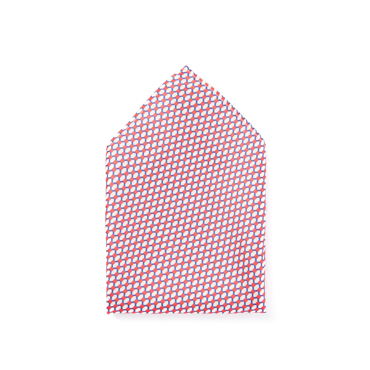 Pochette de costume twill Rouge blanc 1