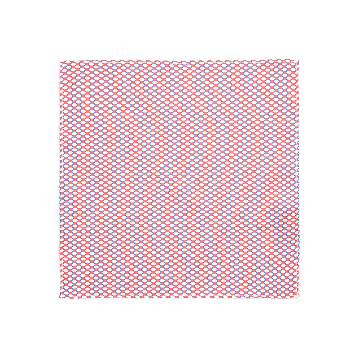 Pochette de costume twill Rouge blanc 2