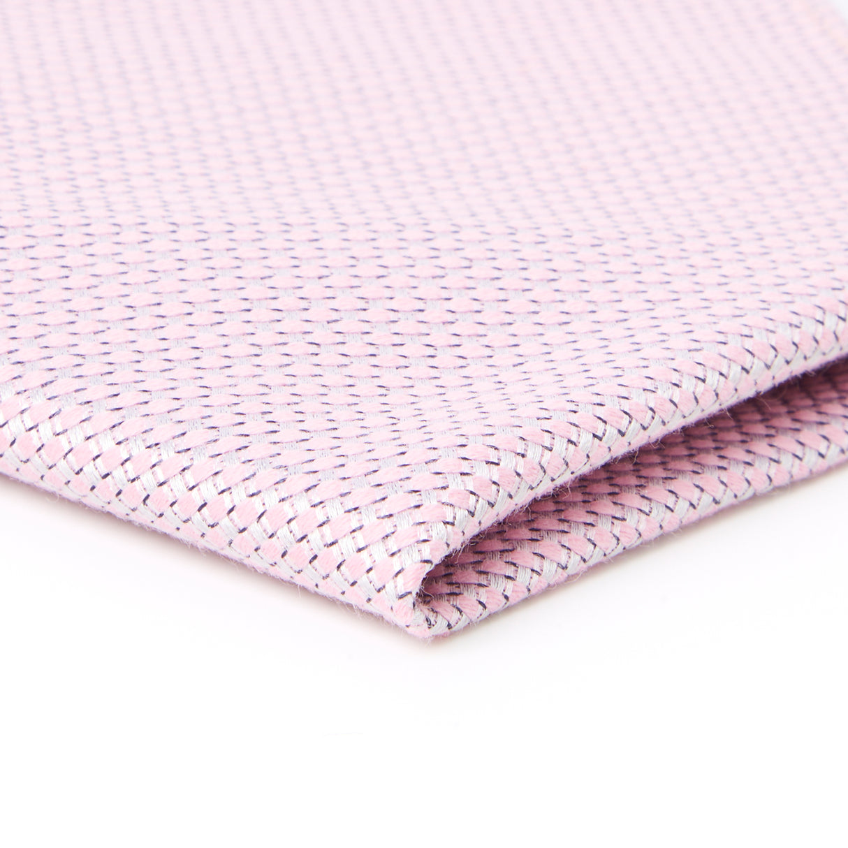 Pochette de costume en 100% soie - Twill de soie - Rose - 26x26 cm - Draeger