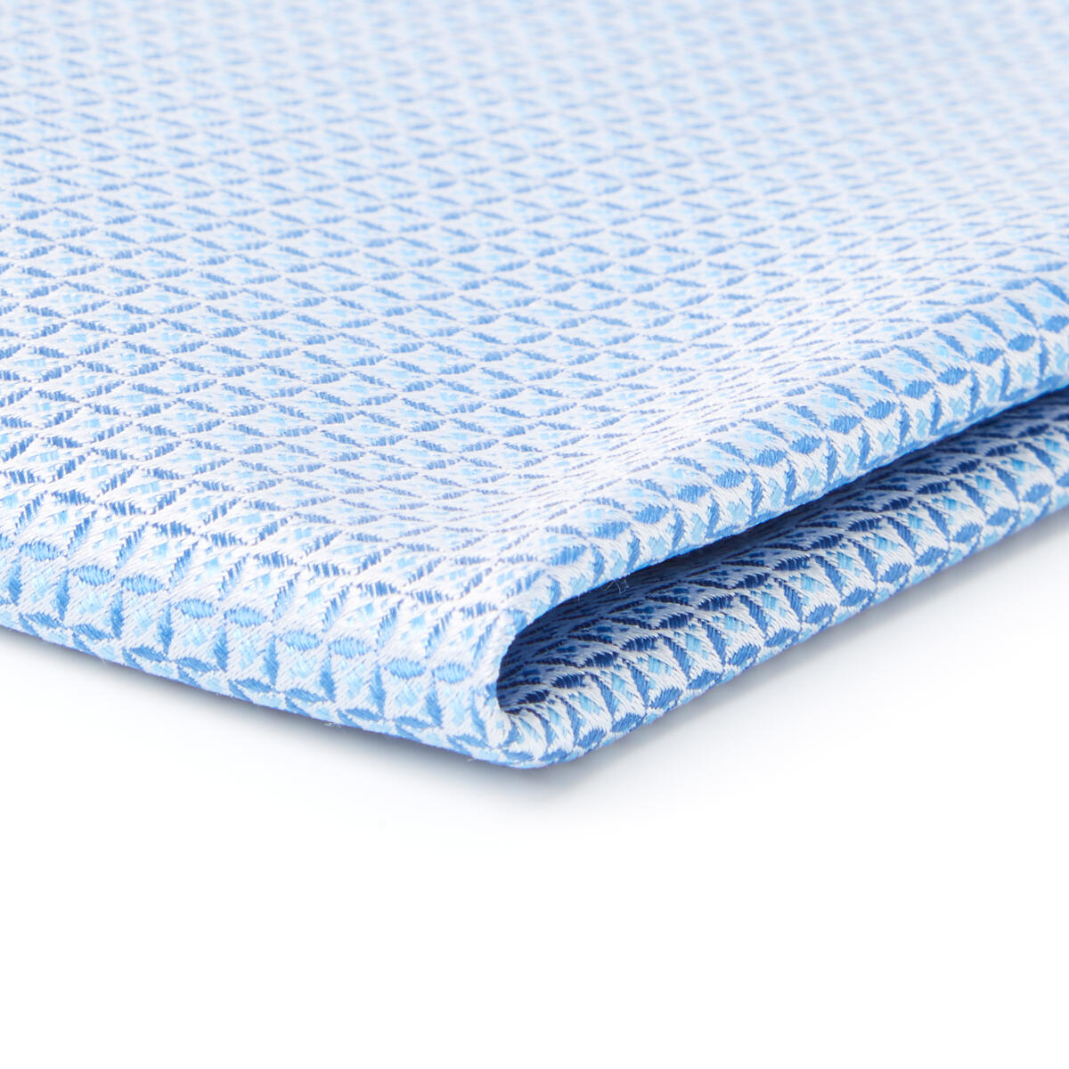 Pochette de costume twill Bleu piscine 3