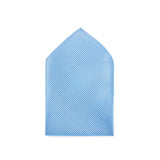 Pochette de costume twill Bleu blanc 2