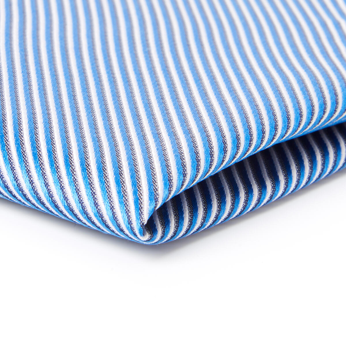 Pochette de costume twill Bleu blanc 3