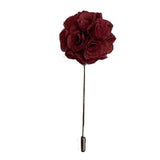Boutonnière à fleur - 5 coloris - Homme - 9x3,5 cm