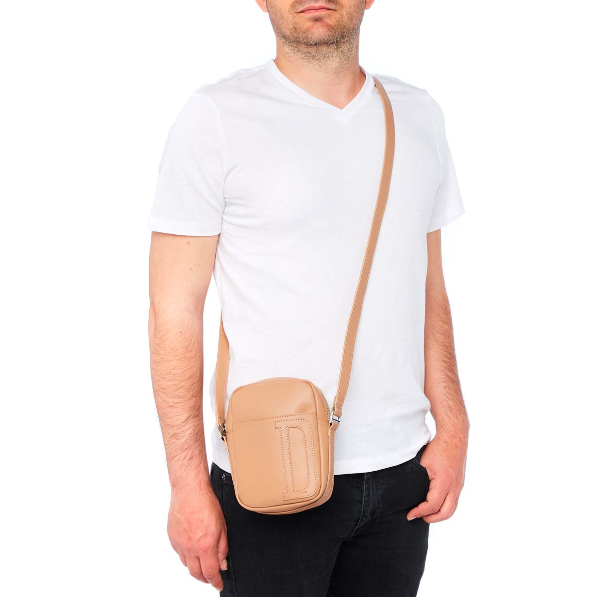 Sacoche Messenger bandoulière Cuir Uni - Plusieurs Coloris
