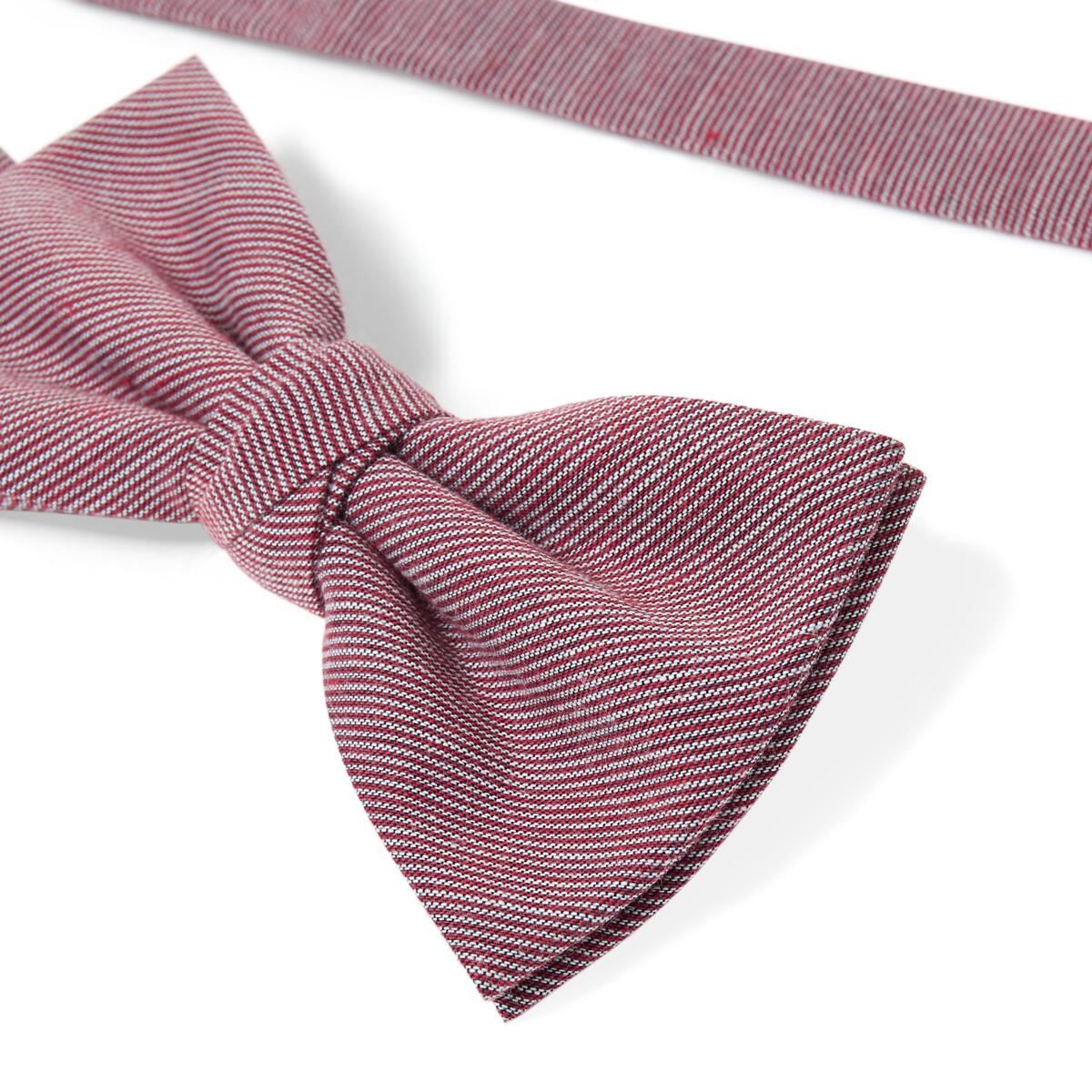 Nœud papillon chiné Rouge 3