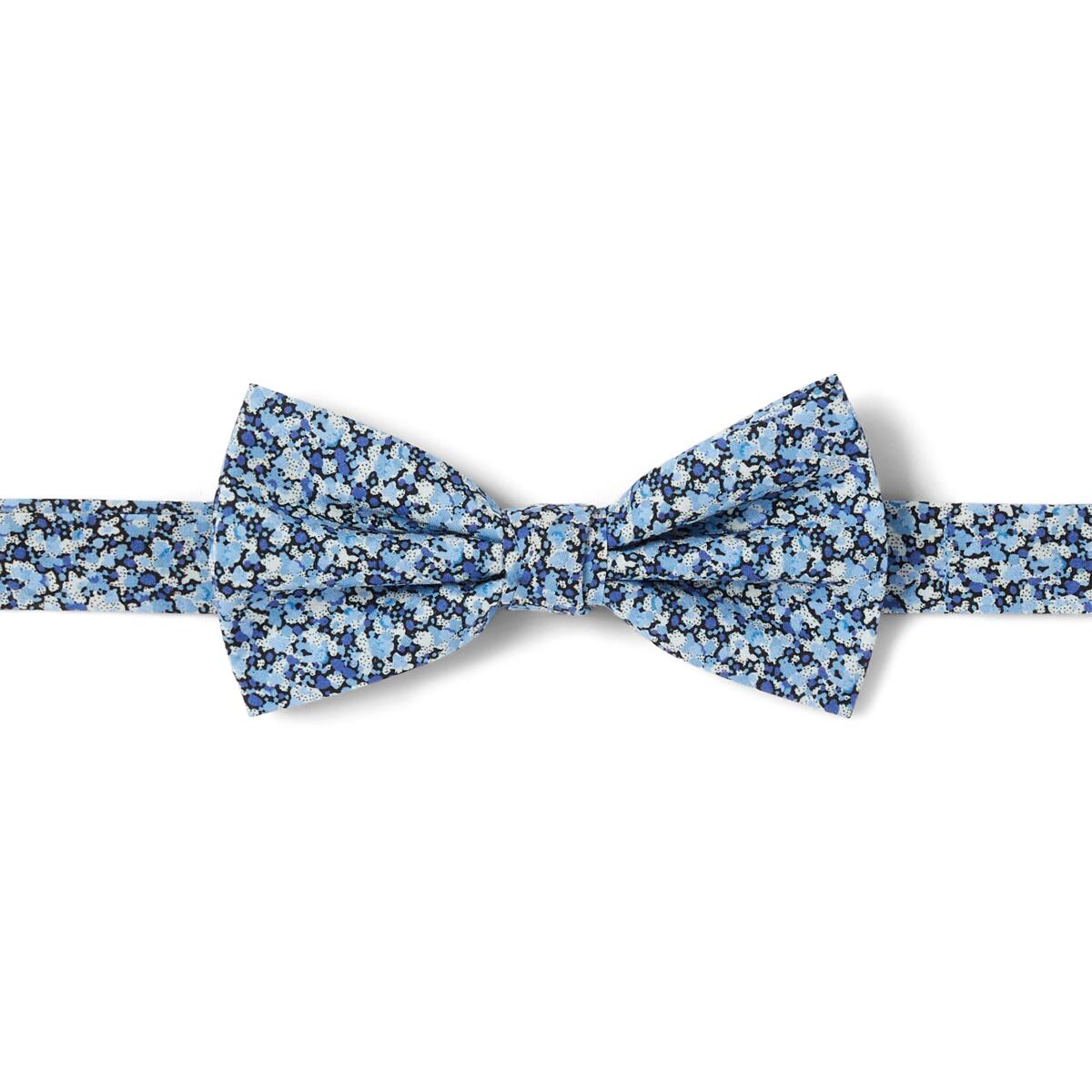 Nœud papillon à motif Bleu liberty 1