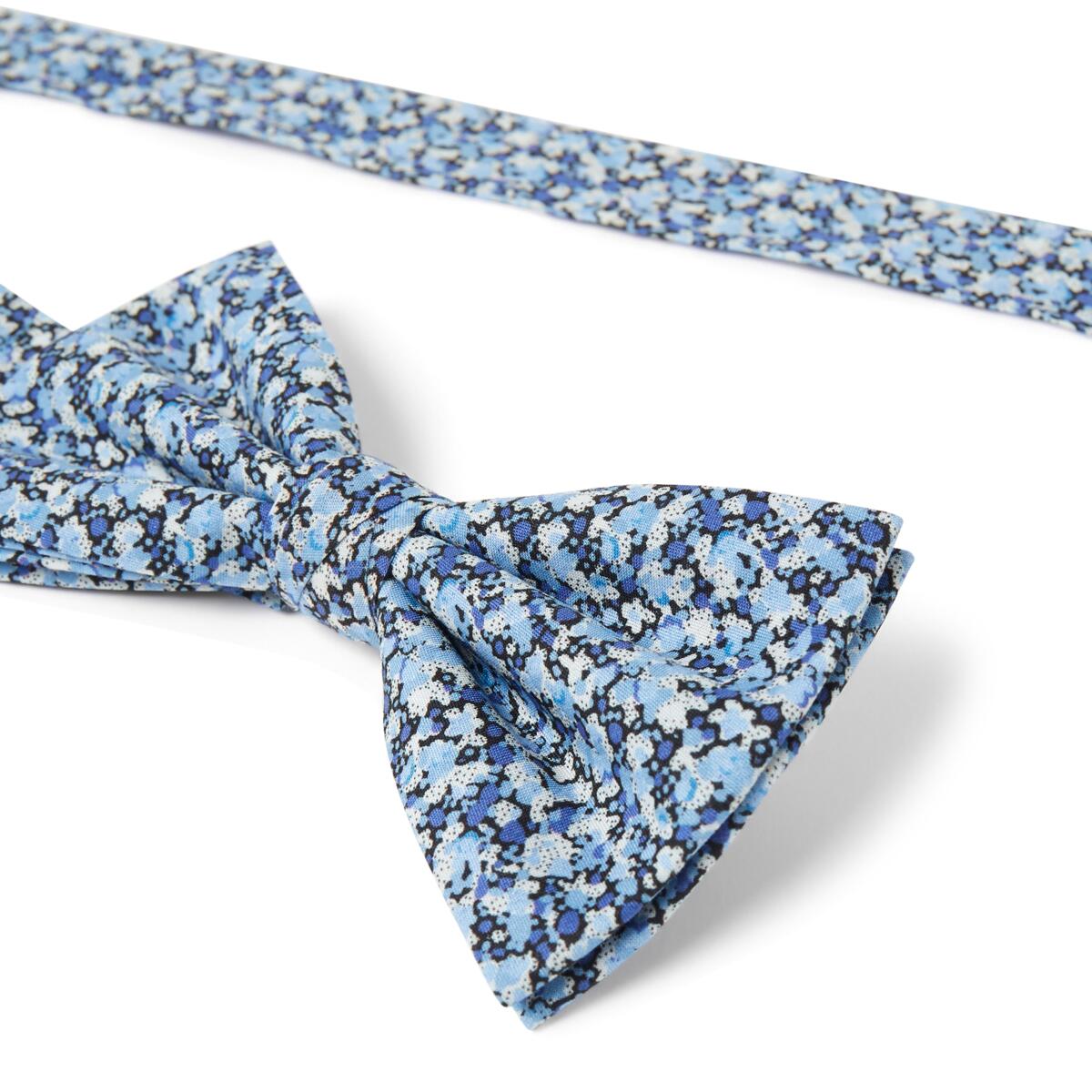 Nœud papillon à motif Bleu liberty 3