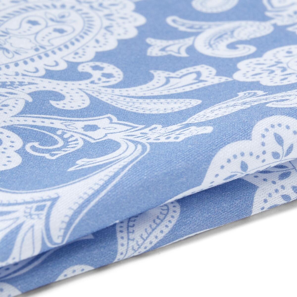 Pochette de costume en coton Bleu ciel 3
