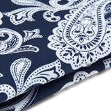 Pochette de costume en coton Bleu marine 3