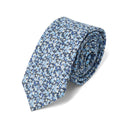 Cravate florales Bleu liberty / 6 cm 1